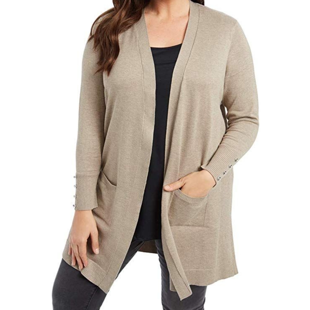 89th & Madison open front Cardigan sweater 1X